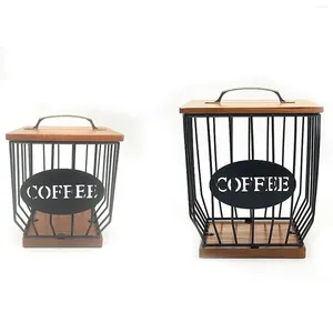 Kitchen Storage Coffee Basket Holder Filter Container With Lid