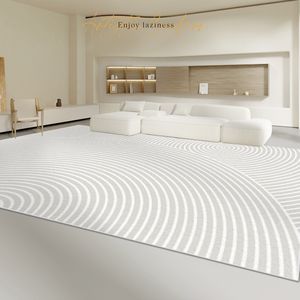 Moderno e minimalista sala de estar tapete italiano cashmere mesa café tapete quarto sofá cobertor