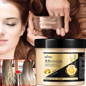 Schampo Conditioner Hår ansiktsmask Keratinbehandling av torrt skadat hår Tillstånd Djupt fuktgivande reparation Curly Double Hair Slowing Care Q240316