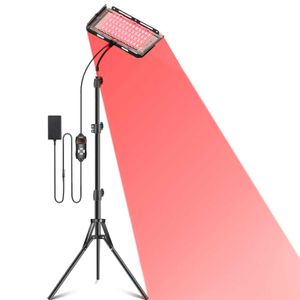 Lâmpada de luz vermelha, luz infravermelha com suporte, dispositivo de luz infravermelha para alívio da dor corporal, cuidados com a pele