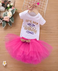 Zestaw ubrań dla dzieci jednorożca rompertutu spódnice strojenia lato 2021 Ubrania butikowe 324 mmiski dla niemowląt
