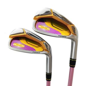 Damen-Golfschläger HM 07 Golfeisen 4-11SW R/S/SR Flex Graphitstahlschaft mit Schlägerkopfabdeckungsgriffen 240301