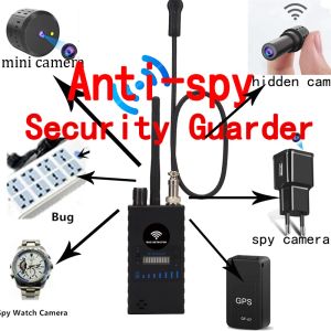 Detector profissional de câmera anti-espionagem, sinal rf, gsm, gps, rastreador, áudio, wi-fi, câmera oculta, detector de sinal de telefones celulares