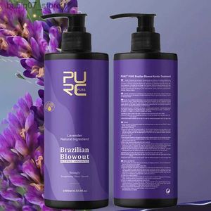 Shampoo Balsamo Capelli lisci capelli lisci riparazione morbida riparazione irreversibile della cheratina olio da forno alla lavanda cura dei capelli Q240316