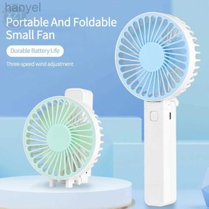 Electric Fans 1Pcs Portable Fans Handheld USB Rechargeable Fan Mini Desktop Air Cooler Outdoor Fan Cooling Travel Hand Fans 1200MAH 240316