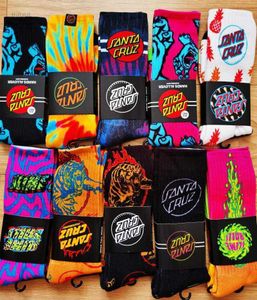 Mens Socks Screaming Hand Skateboard Hip Hop Funny Happy Hombre Knee-high Stocking for Men Skater Middle Streetwear FLNN