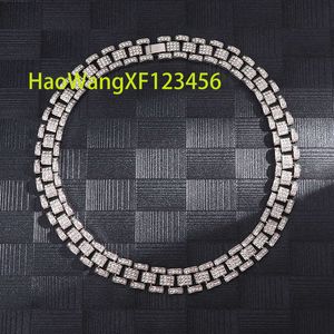 16mm Prong Küba Bağlantı Zinciri Hip Hop Erkekler Kolye Buzlu Paris Zinciri Rhinestone döşeli Miami Rhombus Küba Kolye