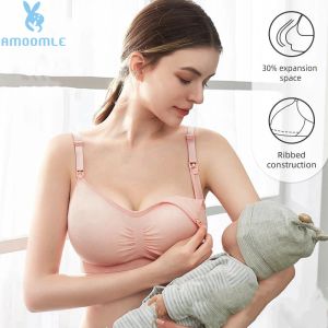 Tanks Amoomle Maternity Bras Nursing Bra Panties Set Pregnancy Clothes Prevent Sagging Breastfeeding Women's Breathable Lactancia Bra