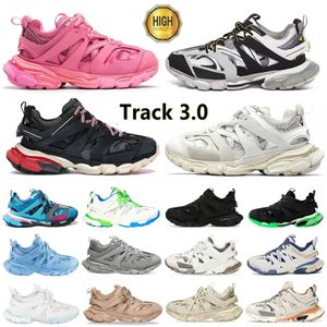 Top-Serie Designer-Schuhe Laufschuhe Track 3 3.0 Paris Männer Frauen Triple S Weiß Schwarz Sneakers Retro Track 9 Tess.s.Gomma Leather Trainer Nylon bedruckte Plateauschuhe