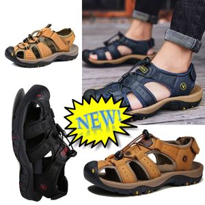 Slipper Men Fashion Platform broderad högklackad sandalplattform Sliders skor GAI Storlek 38-48 Lågt pris 38-48 EUR