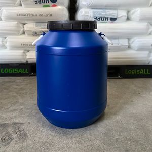 Plastikeimer 50L blauer Chemieeimer runder Plastikeimer mit großer Öffnung