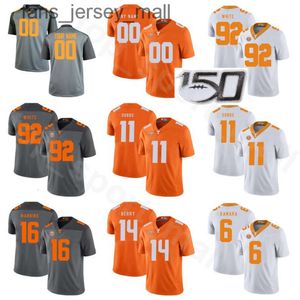 NCAA Tennessee Wolontariusze 16 Peyton Mann Jersey Football College 92 Reggie White 6 Alvin Kamara 14 Eric Berry 11 Joshua Dobbs Nazwa niestandardowa