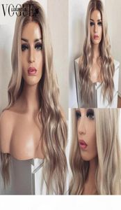 Ombre rosa peruca com cabelo do bebê pré arrancado brasileiro luz cinza platina loira 13x4 frente do laço perucas de cabelo humano para preto women7659184