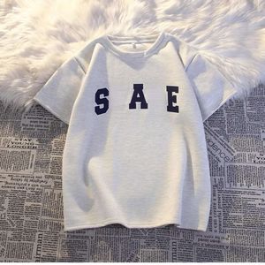 2024 Women Tracksuits Designer Tryck på kort tvåstycken Set Letter Hylsa T-shirt Shorts Casual Sport Runda Neck Outfits Solid Sexy