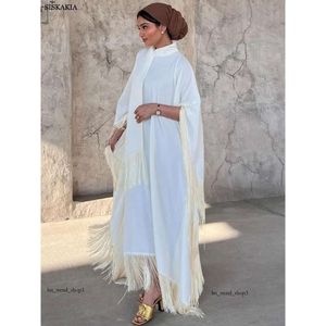 Abbigliamento etnico Modesto musulmano Manica a pipistrello Nappa Caftano Albicocca leggera Corban Eid Al Adha Abiti da sera per feste Marocchino Turchia Dubai Abaya 941