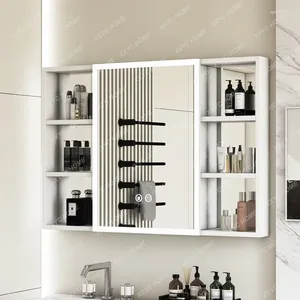 Badezimmer-Waschtischarmaturen, intelligenter Spiegelschrank, Wandmontage, Beauty-Dressing, Aluminium, beschlagfrei, mit Licht