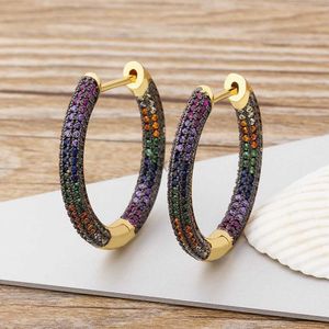 Baumelnder Kronleuchter Nidin Neue Luxus-Kristall-Boho-Ohrringe in 4 Farben zur Auswahl, großer Kreis, baumelnder Anhänger für Frauen und Mädchen, feine Party, Hochzeit, Schmuck, Geschenk 24316