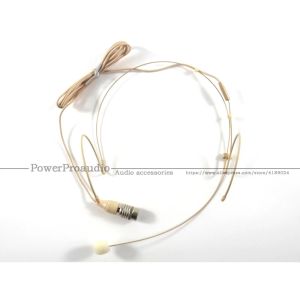 Akcesoria 1PCS Beige Dual Ear Hook Zestaw słuchawkowy Mikrofon do Audio Technica Wireless 4pin