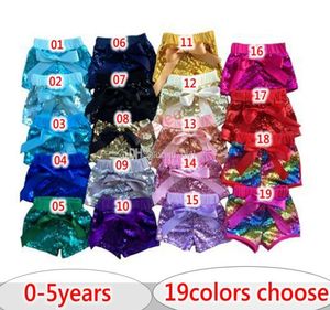 05Y INS Toddler baby sequins shorts for summer girls satin bowknot short pants kids boutique shorts childrens candy trouser over 6244923