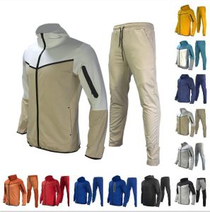 Комплект спортивных штанов с капюшоном из технического флиса, спортивные штаны из технического флиса, мужские дизайнерские куртки, космические хлопковые брюки, мужские штаны, мужские бегуны nk242