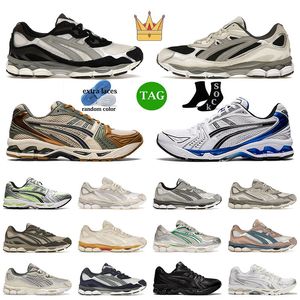 OG OG GEL KAYANO 14 Tênis de baixa corrida esportes brancos da meia -noite Clay Canyon Gel NYC Plataforma tênis feminino Men.