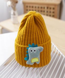 Winter Cartoon Dinosaur Baby Hat Cap Warm Knitted Baby Girl Boy Hat Beanie Elastic Kids Hat Children Cap Bonnet 1033 X21280551