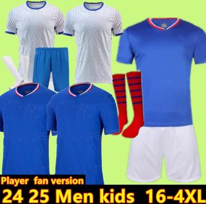 2024 2025 Benzema mbappe koszulka piłkarska Wersja gracza Griezmann Pogba 24 25 French World Puchar narodowy Francia Giroud fanów Kante Football Shirts1