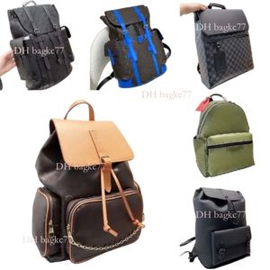 2024 Neuer Stil 7A Hochwertige Hot Bag Damenmode Designer Herren Reise Volldruck Kordelzug Snapper Beschichtetes Canvas Leder Schultasche Rucksack