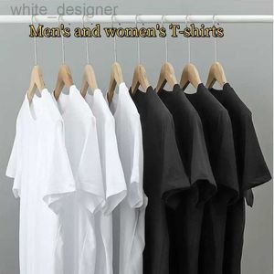 Men's Pure Cotton Short Sleeved T-shirt Män Runda hals Löst vit basskjorta Summer Sports Sweatshirt Brand Top