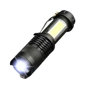 USB Home Emergency Outdoor Camping Zoom Mini Direct Charging Small Flashlight 580051