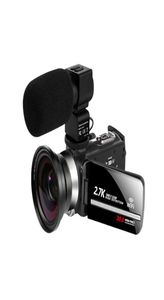 Videokamera WiFi 27 K Vlogging -videokamera för YouBute Touch -skärm 30MP 16X Digital Zoom Handycam Camera Recorder Buller Cancellin1023417