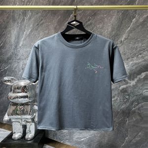 #2 Masculino Plus Tees Polos Camisetas redondas com pescoço bordado e estampado estilo polar roupa de verão com algodão puro de rua wu005