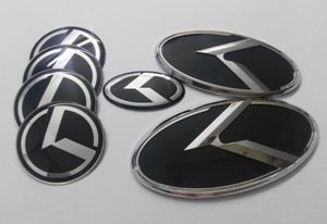 7st 1Set Black K Logo Badge Emblem 3D Sticker för Kia Optima K5 20112017 CAR EMBLEMS8864321