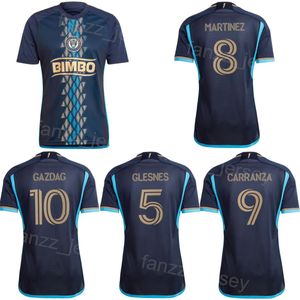 24-25 Calcio Philadelphia Union 7 Maglie Mikkel Uhre 16 Jack McGlynn 33 Quinn Sullivan 5 Jakob Glesnes 8 Jose Martinez 11 Alejandro Bedoya Maglia da calcio della squadra Kit