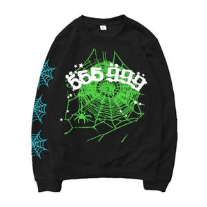 Hoodie Sp5der Young Thug 555555 Homens Mulheres Hoodie Espuma Impressão Spider Web Gráfico Rosa Moletons Y2K Pulôveres Pant S-XL Alta Qualidade Moda Spider Hoodie 405