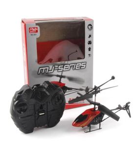 Ny version Mini RC Helicopter 37V Radio Remote Control Aircraft 3D 25 Channel Drone Copter med Gyro och Lights9508526