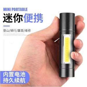 Customized Outdoor Lighting Strong Charging LED Aluminum Alloy COB Side Light Lithium Battery Mini Flashlight 276020