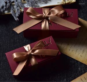 Gift Wrap 10PCS Chocolate Box Wedding Bonbon Lipstick Modeling Present Bronzing Packaging Boxes Female Birthday Valentines Day