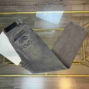 Mäns jeansdesigner Rätt toppversion 1.1 Owe Rowe Letter Brodery Autumn/Winter Counter Synkroniserad ny produkt Tung industri tvättad 1755