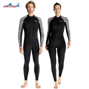 Costume da bagno da donna Vestito estivo Uomo Donna Abbigliamento da surf Costume intero da bagno kayak Snorkeling Muta da sub Quick Dry Base lunga LayerC24315