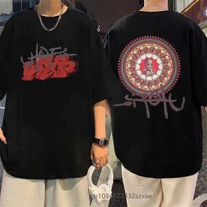 Men's Casual Shirts Rapper Album Utopia Graphic T Shirts Summer Hip Hop Trend Short Sle T Shirt Unisex Street Fashion Loose T-shirtsC24315