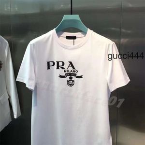 Praddas Pada Pda Ppdda بالإضافة إلى حجم S4xl Summer Mens Designer T Shirt الأكمام غير الرسمية رجل Tees فضفاضة مع رسائل طباعة أعلى من الرجال الفاخرة