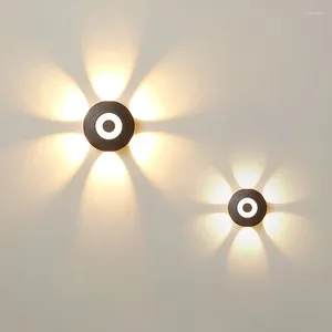 Wandleuchte, LED-Licht, kreative kreisförmige Beleuchtung, für drinnen und draußen, hängende Decke, Wohnzimmer, Badezimmer, Veranda, Dekoration