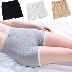 Women's Panties Women Safety Pants Mid Rise Shorts Under The Skirt Breathable Boxer Briefs Cycling Vertical Grain Underwear