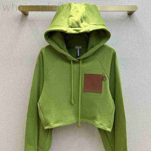 Women's Hoodies & Sweatshirts designer Correct Top Version 1.1low Autumn New Drawstring Hooded Short Hoodie Donkey V Rowe Paris YR48