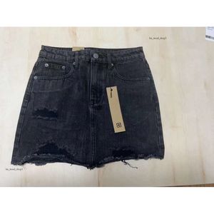 Grey Edge Same Spring Black Burnt Ragged Ksubi Denim Summer Short Skirt Girl 726