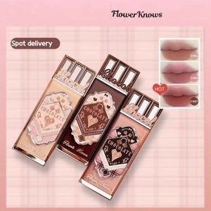 Flower Knows Chocolate Wonder-Shop Cloud Lip Cream Long-lasting Smoothness Velvet Matte Lip Glaze Gloss 4.5ml 240311