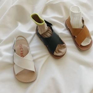 Flippers 3 cores sandálias para meninos e meninas do verão infantil sandálias de praia retro bebês crianças casuais confortáveis ​​sandálias
