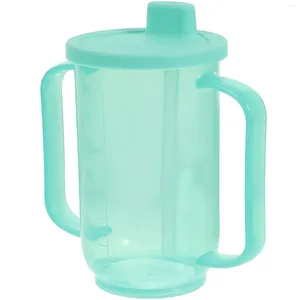 Vattenflaskor S halm moderskap Drinking Cup Avancerade spill Proof Cups för vuxna funktionshindrade patientens plast äldre barnmugg