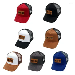 Ball Caps Dad Mom Baseball Hat Ponytailcaps Long Brims Modna siatka